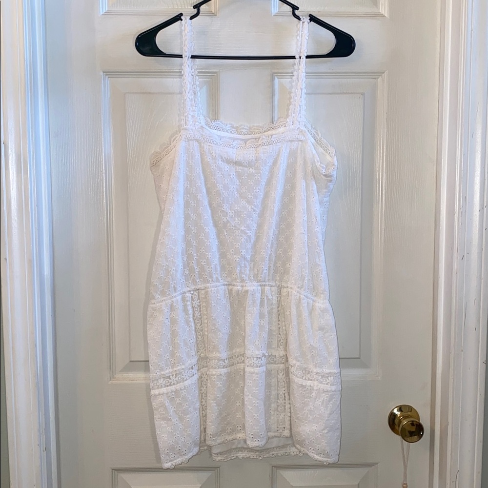 Altar'd State 100% Cotton White Eyelet Free Spirited Boho style Dress - Picture 9 of 13